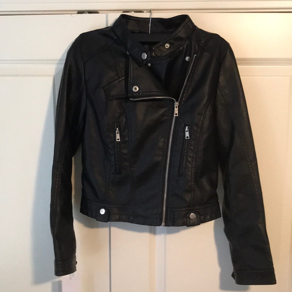 Goodnight Macaroon Faux Leather Jacket